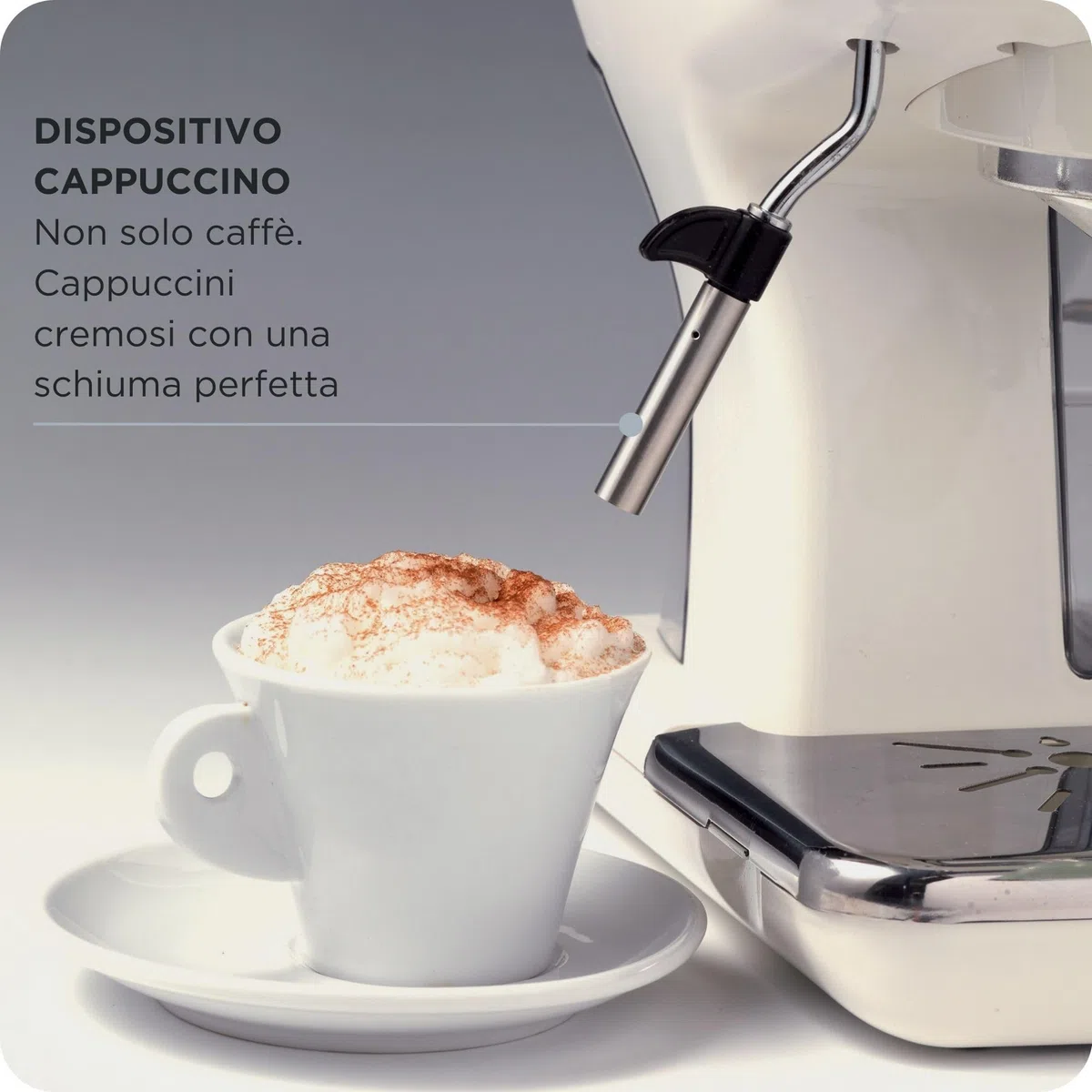 Ariete Caffè Espresso Vintage 1389, Macchina per Caffè Espresso per Polvere o Cialda ESE, 1 e 2 Tazze, Lancia Cappuccinatore, Supporto Tazze in Acciaio Inox, 15 Bar, 850W, Verde