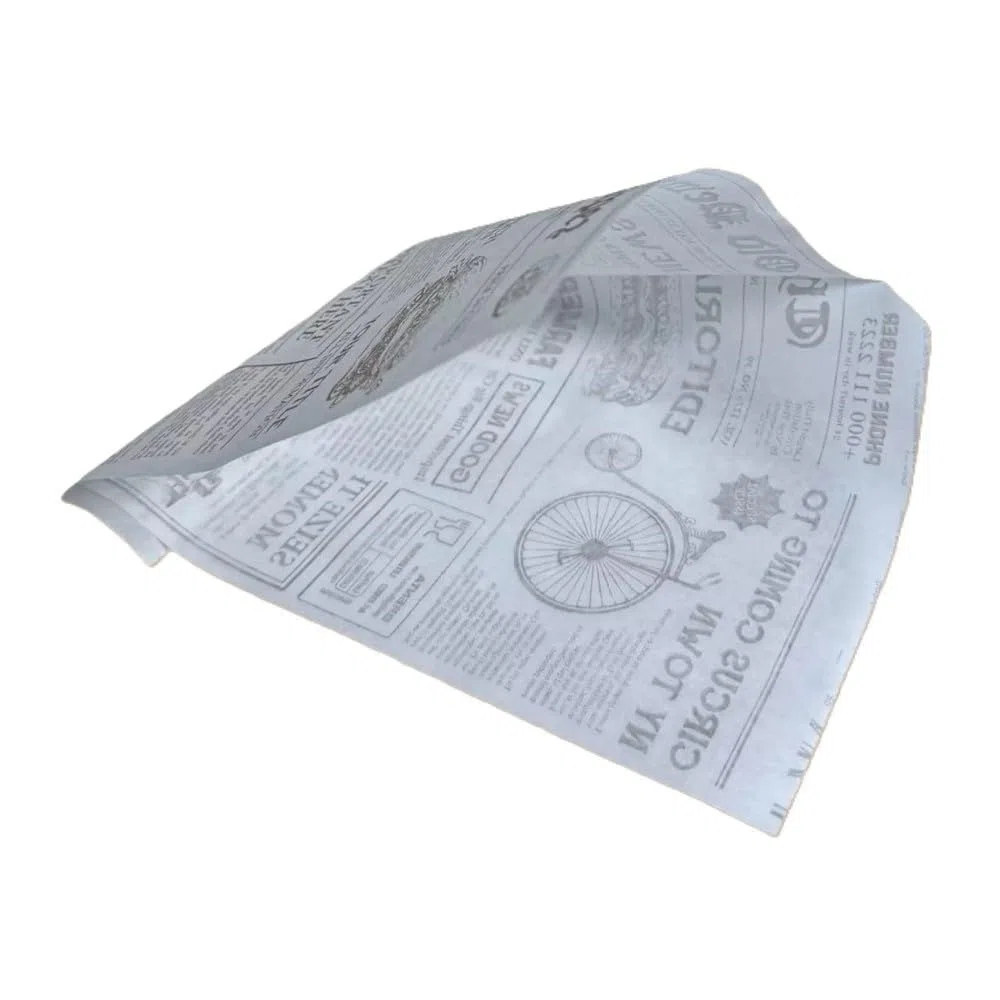 Generico 500 Portapanino porta panini hambuger toast piadine fogli aperti per panino in Carta Antigrasso Stampato Giornale 40 gr 15x18 cm