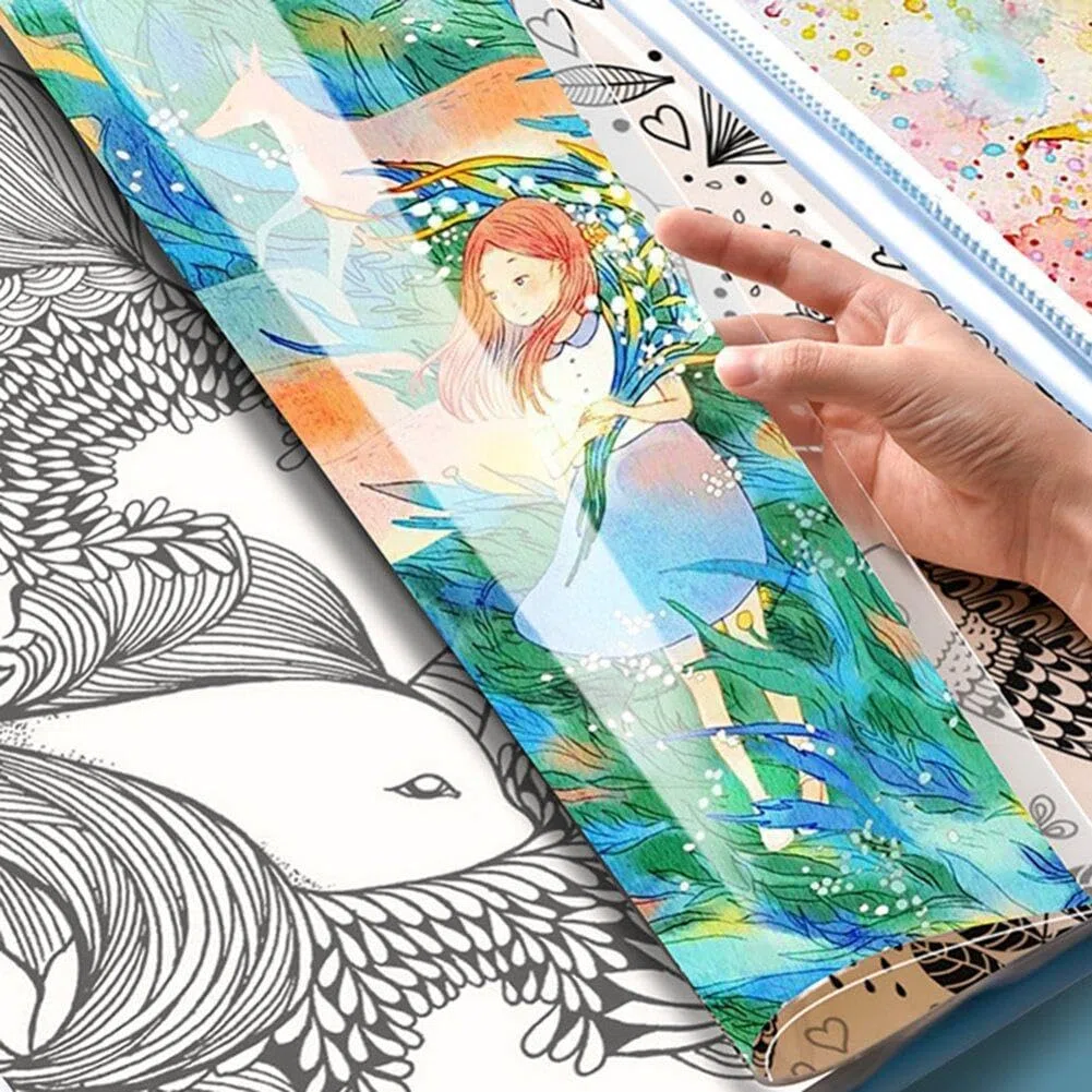 A3 Storage Book per Kit di Pittura a Diamante, 60 Pagine Art Painting Portfolio Presentazione Libro di Archiviazione Clear Topche