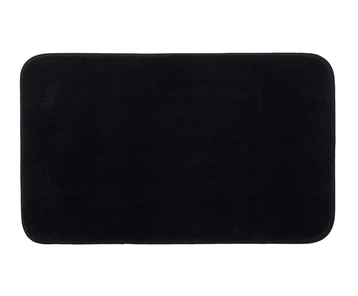 Gözze - Tappetino da Bagno Antiscivolo Premium, RIO, 100% Microfibra, 100% Microfibra, 50 x 70 cm - Nero