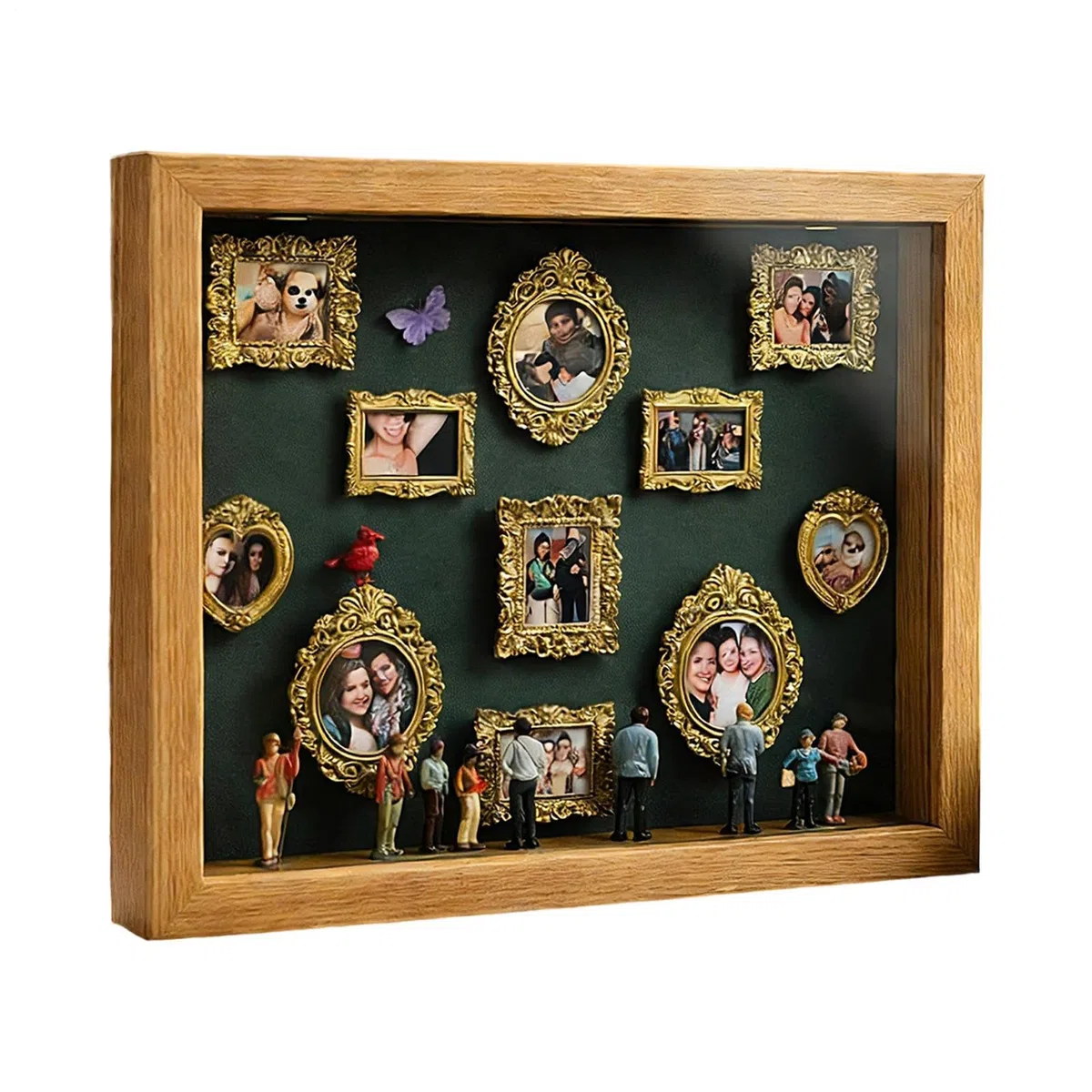 Mini scatola fai da te con sagomas museale, 3D cornice profonda shadow box, kit creativo per esporre i ricordi con mini statuette, regalo significativo per San Valentine e anniversari