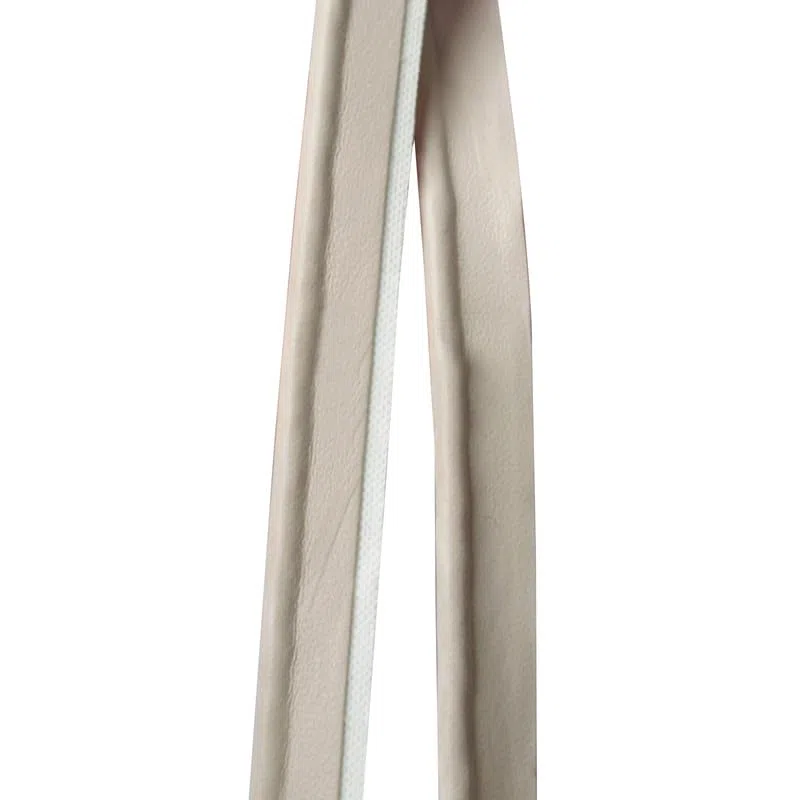 Bordatura in pelle beige da 5 m, larghezza 1 cm, bordatura in sbieco per abbigliamento, bordo in tessuto, nastro da cucito