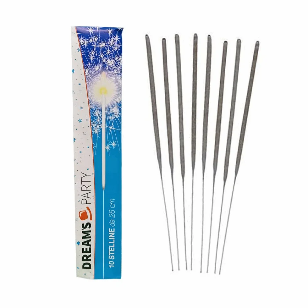 250 pezzi - SCINTILLE 28cm - FONTANINE fontane per Feste matrimoni, compleanno, capodanno natale, Party di Ogni Genere - bastoncino Stelle filanti ideali come decoro addobbo feste esterne K1 / Cat.1