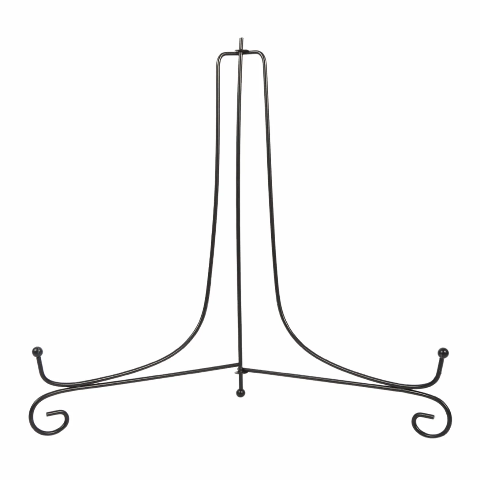 HERCHR Migliorato Antiscivolo espositore per Libri di Cucina, Ferro Supporto Cavalletto Decorativo per Foto, Porta Piatti da Esposizione, Nero Reggi Piatti Metallo per Decori, Altezza 12 Pollici