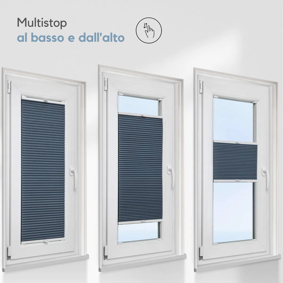 Zero Home - Tende Plissettate Termiche su Misura con Foratura,100% Oscuramento,Montaggio a Vite,Veneziane da Interno, Tende per Finestre,Tendine Finestra a Vetro,Larghezza 30-129 cm,Altezza 50-149 cm