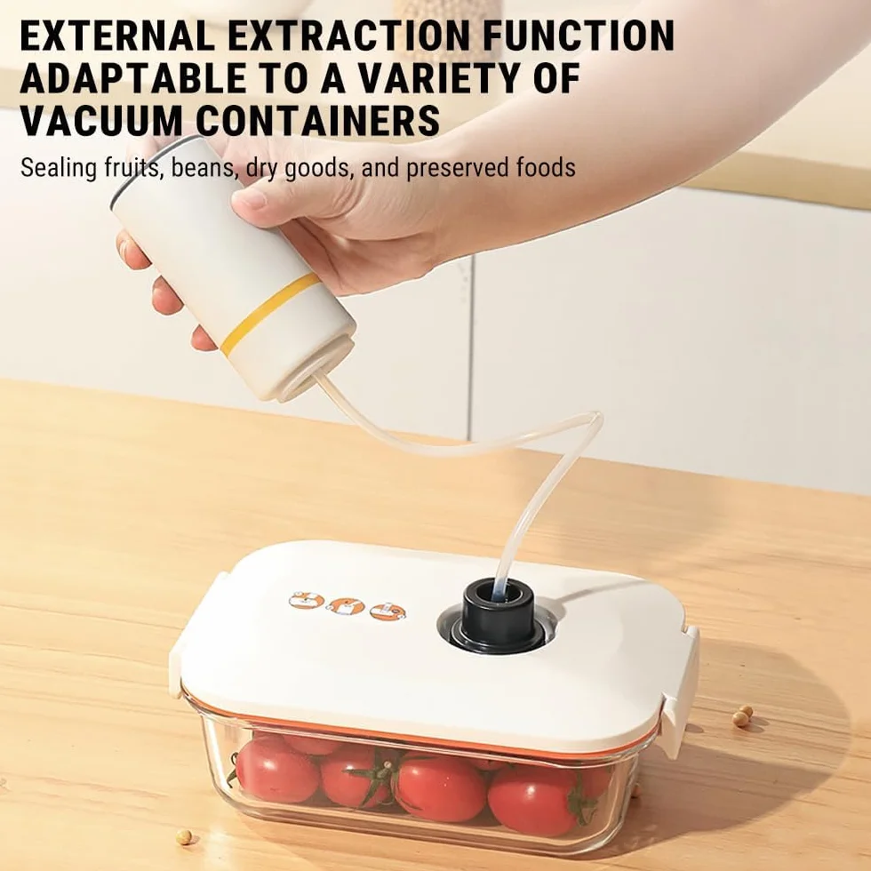Pompa Sottovuoto Alimenti, Sigillatrice Sottovuoto per Alimenti, con Batteria Agli Ioni di Litio da 400 mAh, per Confezioni Alimentari di Abbigliamento, Strumento di Sigillatura