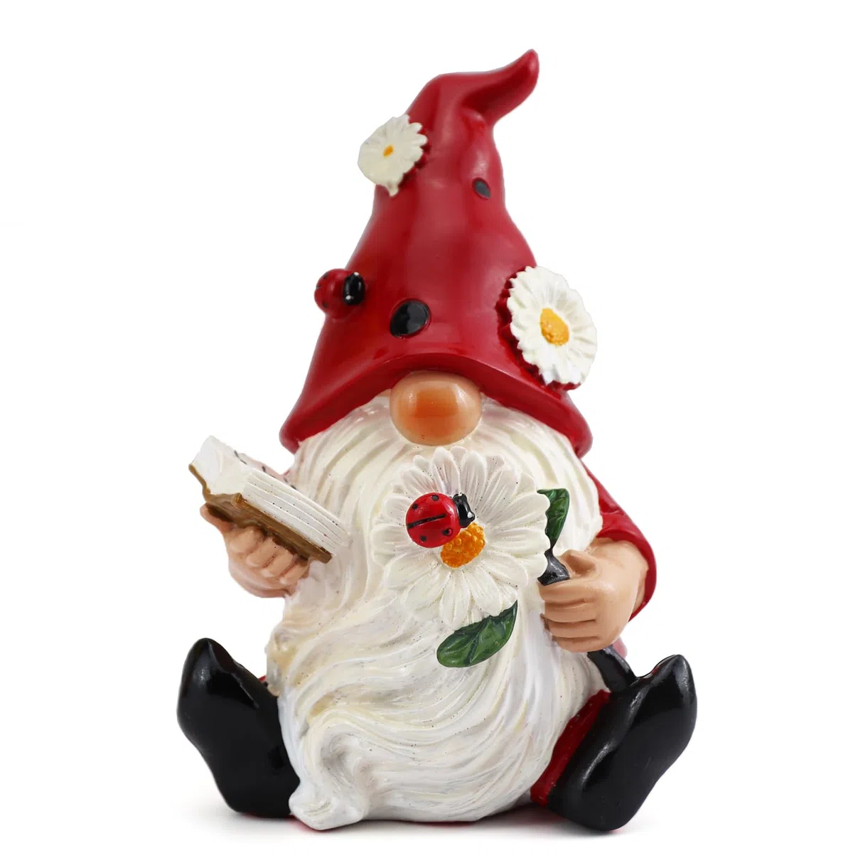 Idee Regalo Coccinelle Gnomo da Giardino, Decoarazioni di Gnomi, Nani da Giardino Esterno, Statuette Decorative Casa, Regalo Mamma, Soprammobili Moderni Salotto, Statuette Decorative Casa