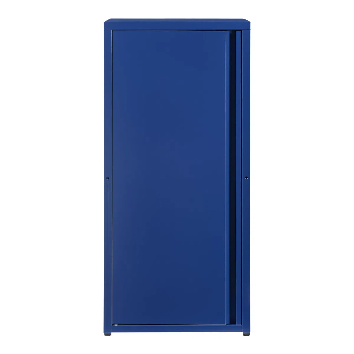 [en.casa] Armadio a Colonna in Metallo Armadietto da Ufficio con 1 Anta e 2 Ripiani Regolabili in Altezza Mobile in Acciaio per Archivio 88 x 40 x 35 cm - Blu