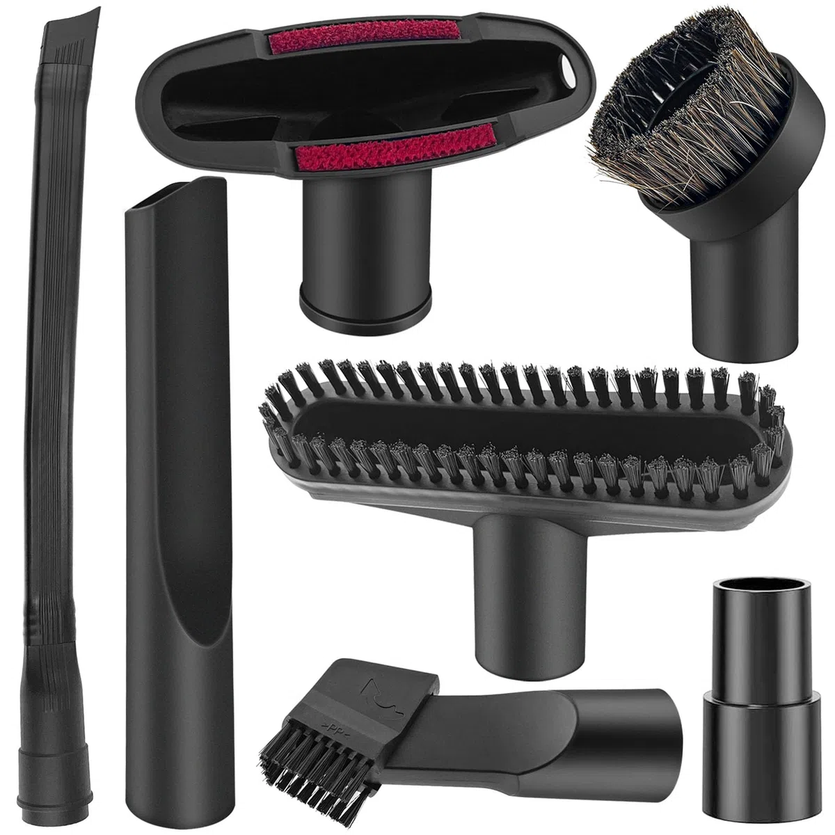 7 Pezzi Accessori Aspirapolvere Set,Generale Spazzole per Aspirapolvere Adatto per aspirapolvere con diametro da 32 mm a 35 mm per la pulizia di biancheria da letto, divani/auto
