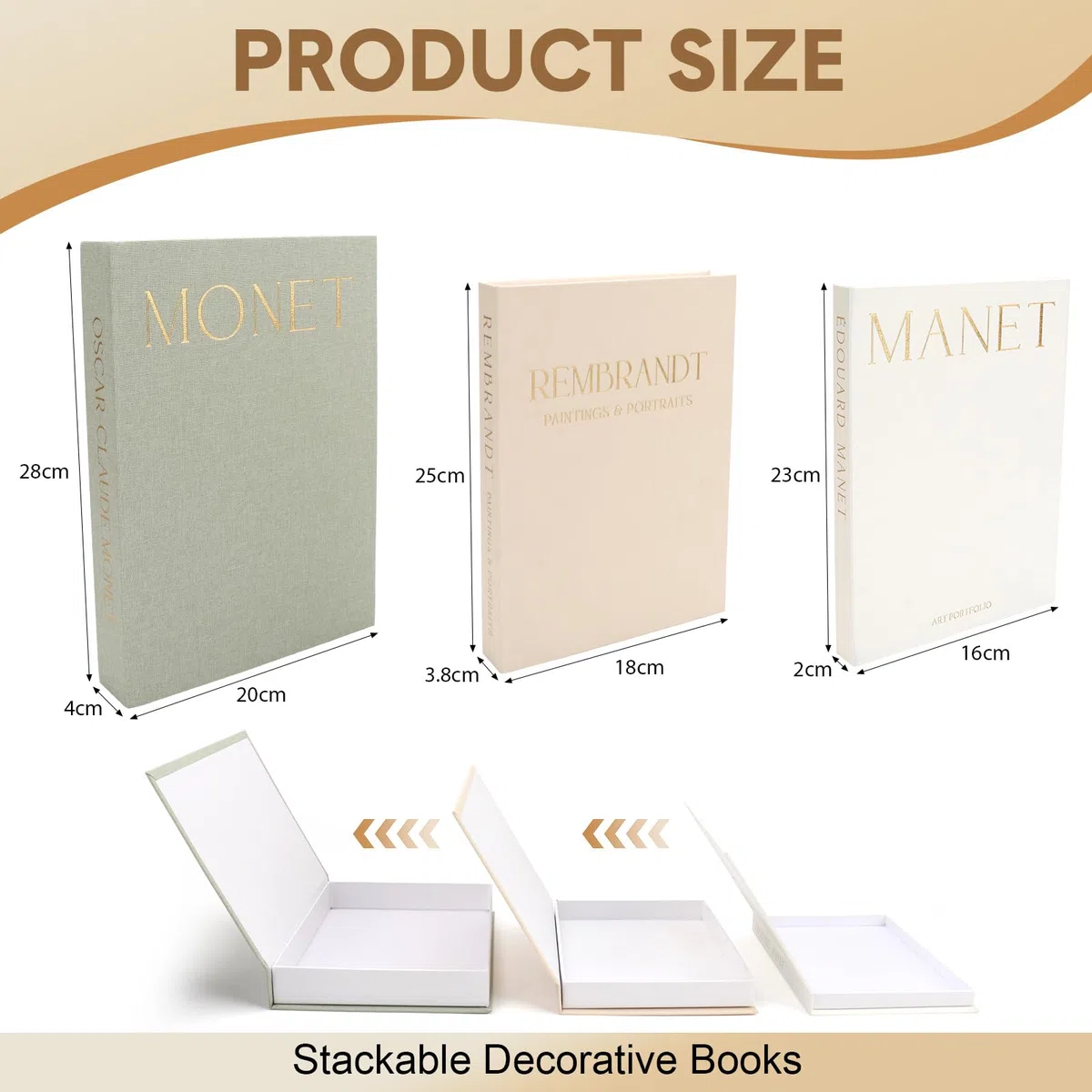 3 Pezzi Di Libri Decorativi Per Arredamento Domestico, Finti Libri In Lino Con Chiusura Magnetica, Scatole Decorative In Esposizione Per Tavolini E Scaffali