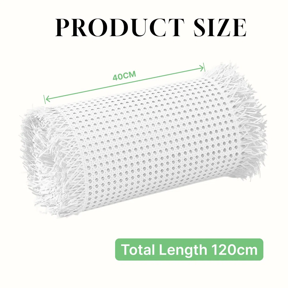 40x120cm intreccio rattan rotolo di nastro riparazione sintetico pvc per mobili sedie armadi fai da te Resistente all'acqua, ai raggi UV e alle muffe (Blanco 40x120cm)