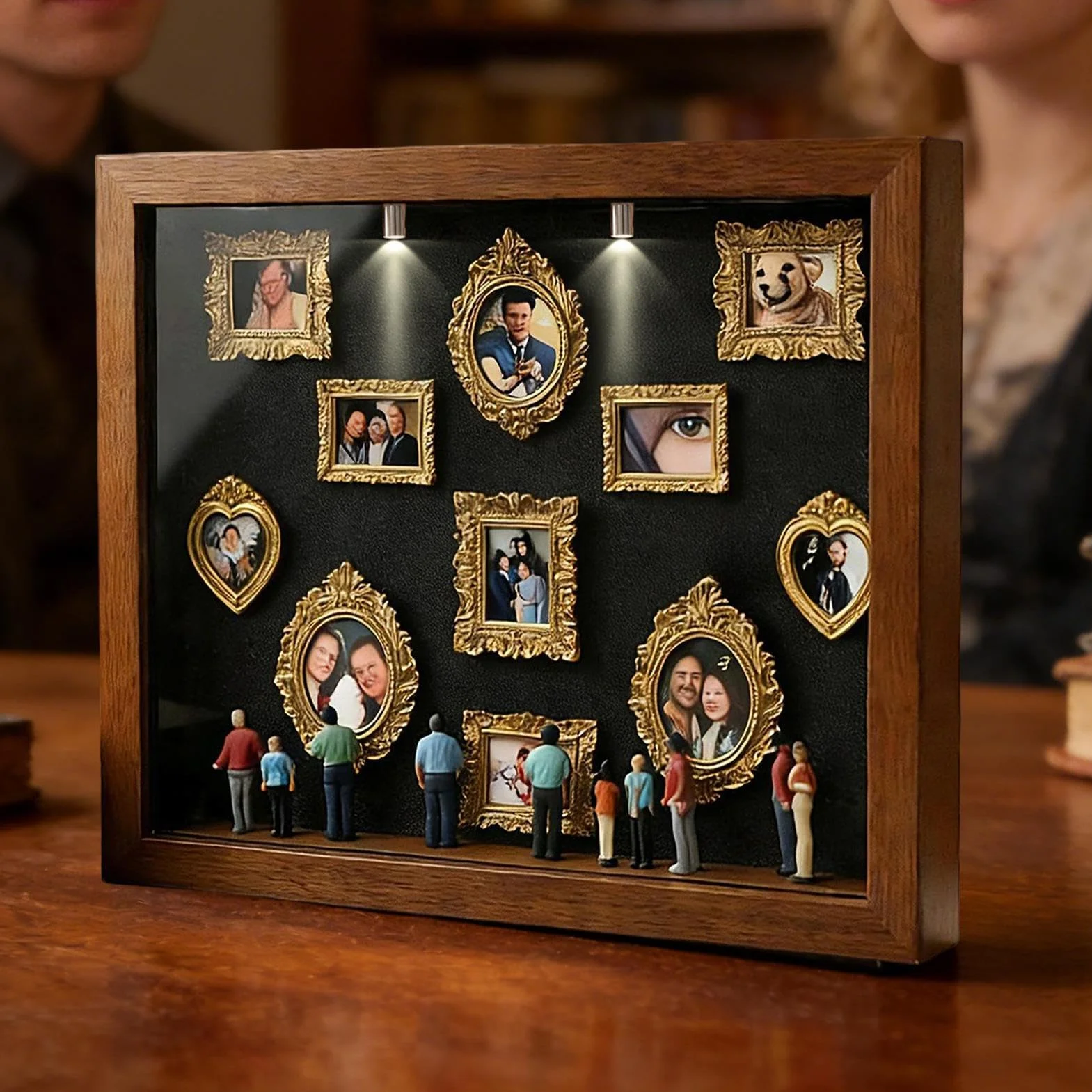 Museum Of Us Cornice Regalo Personalizzata Per Coppie, Scatola Con Silhouette Per Mini Museo Fai Da Te, Decorazione Fai Da Te In Memoria In Miniatura - Cornice Per Esposizione Mini Museo