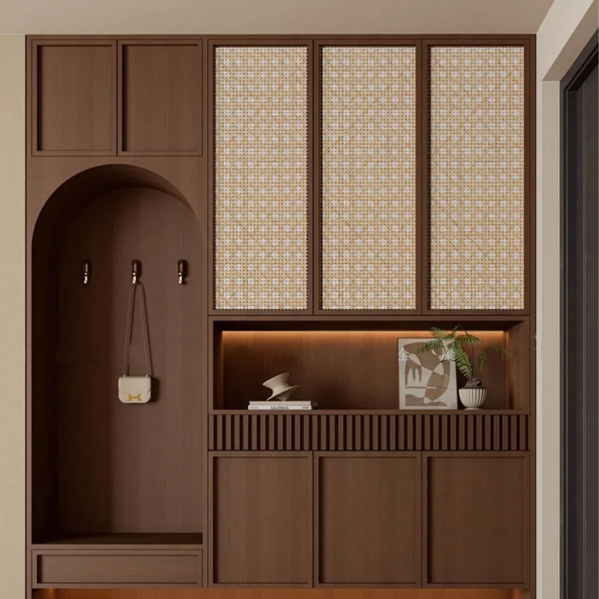 Rattan 42x100cm Paglia di Vienna Può Essere Tagliato Rattan Rotolo Impermeabile Fettuccia in Rattan per Mobili Adatto per Progetti Fai da Te di Sedie Armadi Tavoli Letti Sottobicchieri