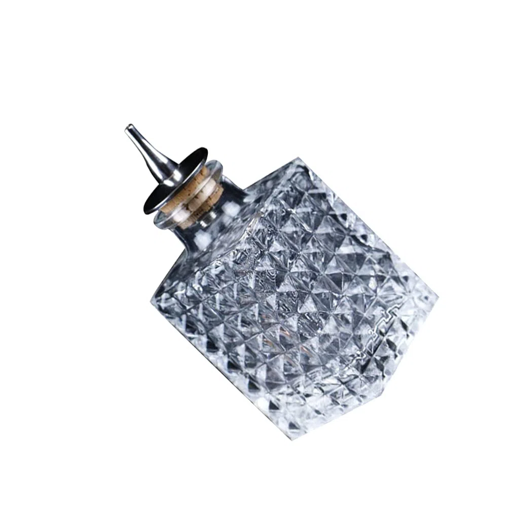 Bitterflasche Glaglas Dasher - Bottiglie amare con Dash Top Cocktail Whisky Bottiglie per Home Bar Square