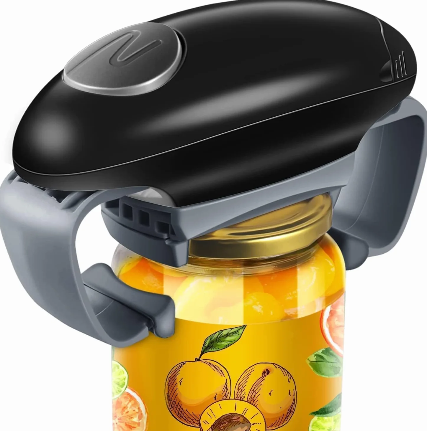 Apriscatole elettrico, apriscatole automatico One-Touch, apriscatole portatile a batteria e bordi lisci e non taglienti, miglior gadget da cucina, facile per i pazienti con artrite