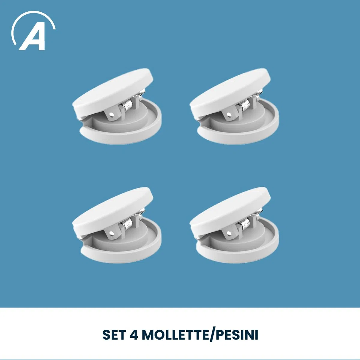 Ardes ARAIRST01/CLAMP Mollette Pesini Kit 4 Pezzi Ricambio Accessorio per Manichino Stiracamicie Ardes per Stirare Senza Pieghe Camicie, Maglioni, Magliette