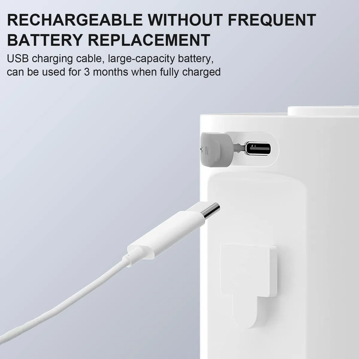 Cuteefun Dispenser Sapone Automatico, Ricaricabile USB, Dispenser Sapone Schiuma di Controllo a 4 Livelli, Dispenser Sapone per Touchless da 400ml, Dispenser Sapone da Parete/Stand per Cucina, Bagno