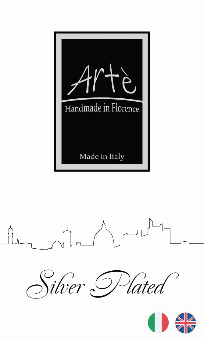 ARTÉ 10x15 Cornice portafoto per BAMBINO, Made in Italy, elegante placcata in argento, Silver Plated antiossidante, Bellissima cornice in Silver Plated con retro in legno laccato bianco E209/CELESTE