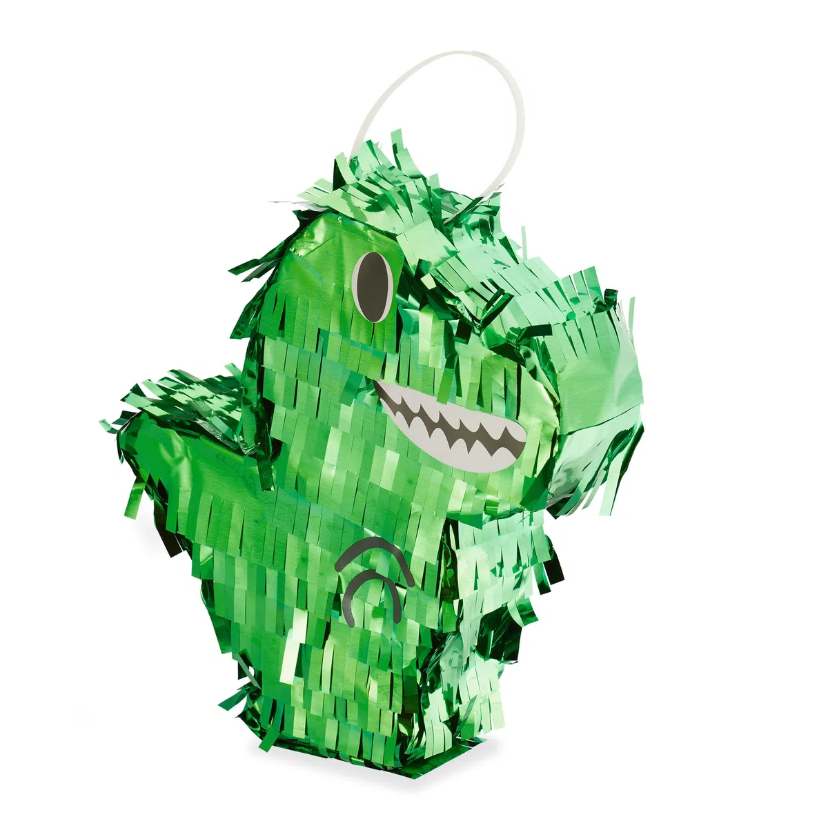 Relaxdays Pignatta Dinosauro, Mini Piñata da Appendere Gioco Bambini, Compleanni, da Riempire, HLP 21 x 20 x 5 cm, Verde