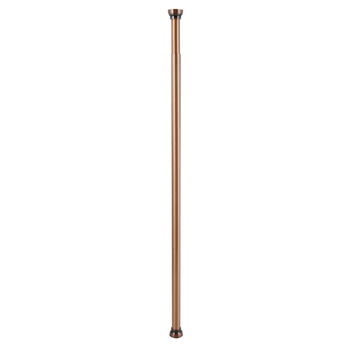 Spirella, Barra Asta per Tenda Doccia o Vasca da Bagno Estensibile Senza Forare in Alluminio, Modello Kreta, AntiGraffio, Fissaggio Telescopico Allungabile a Piacere, 75-125 cm, Marrone