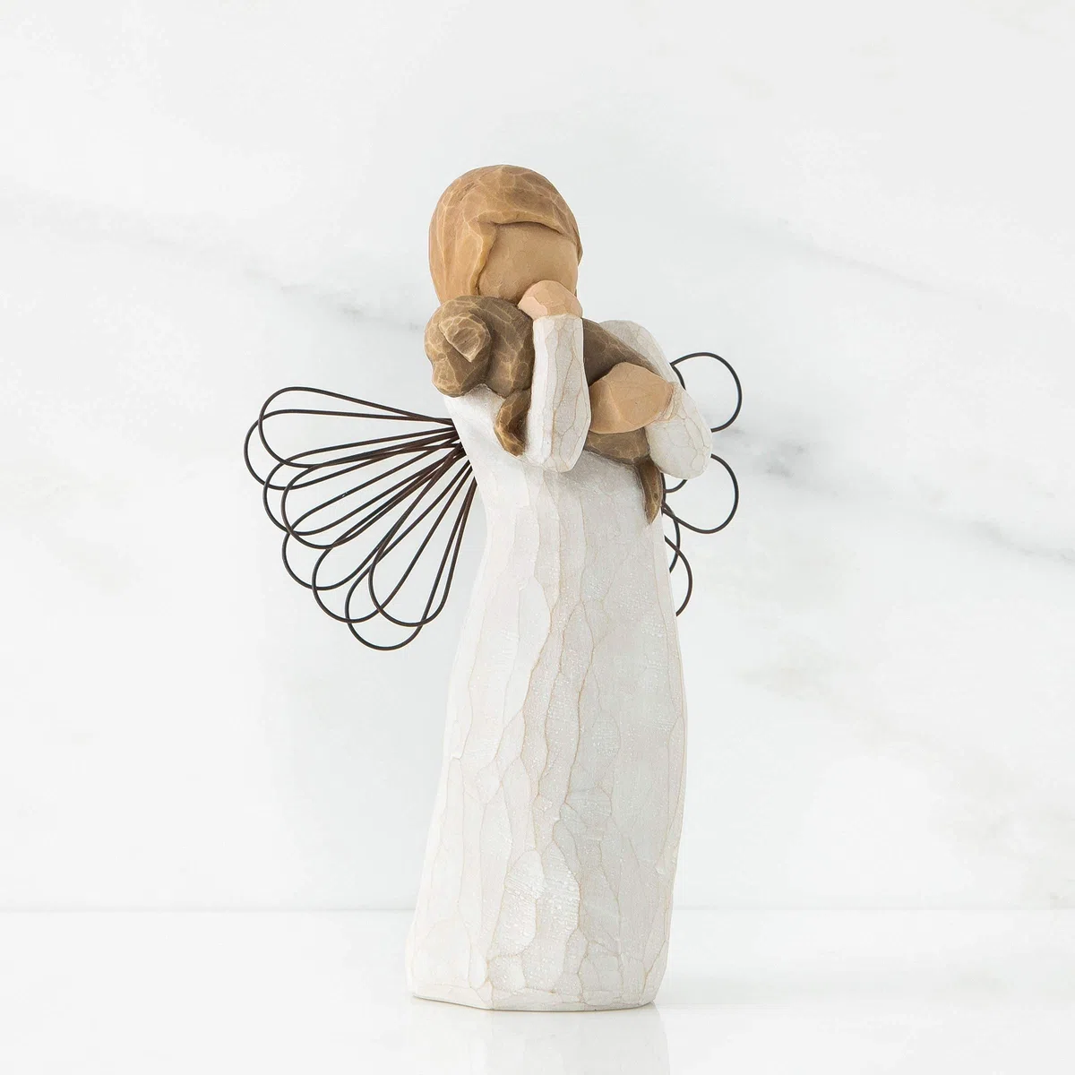 Willow Tree Figurina Angelo Dell'Amicizia, Resina, Design Di Susan Lordi, 13 Cm, Beige (Natur)