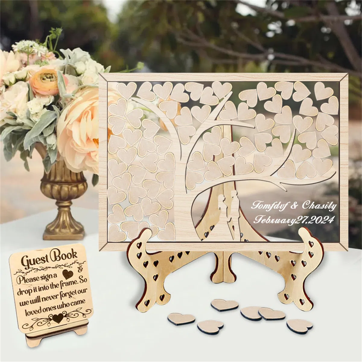 Albero della famiglia personalizzato Libro degli ospiti alternativo per il matrimonio Albero della vita in legno Libro degli ospiti decorativo Libro degli ospiti alternativo Idee per il matrimonio