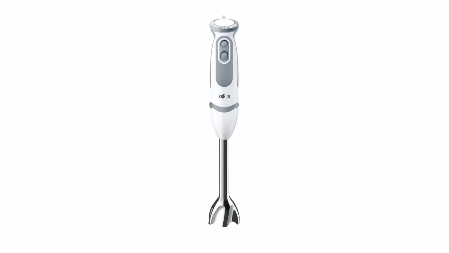 Braun MultiQuick5 Vario MQ5235WH MINIPIMER CON 5 ANNI DI ASSISTENZA, Frullatore, 21 velocità, Dotato di tritatutto da 500ml, frusta e Bicchiere da 600ml, Potenza 1000W, 3 accessori, bianco/grigio