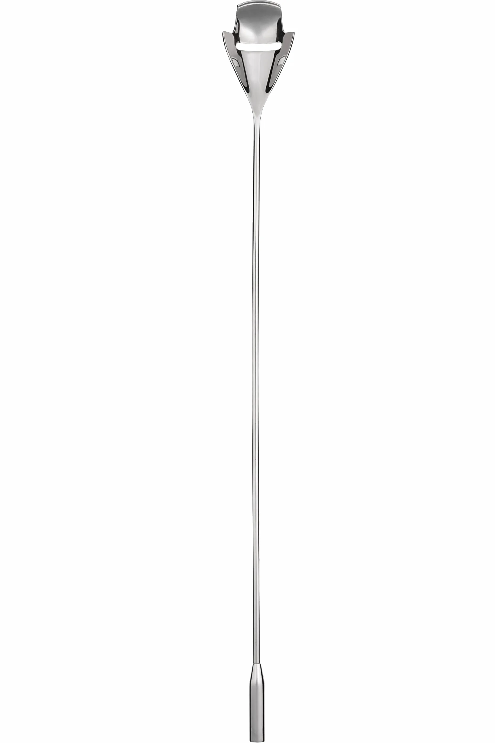 Alessi The Tending Box GIA29 Cucchiaio Miscelatore Spartighiaccio per Cocktail di Design, con Raccoglitore e Impugnatura Bilanciata, in Acciaio Inossidabile 18/10