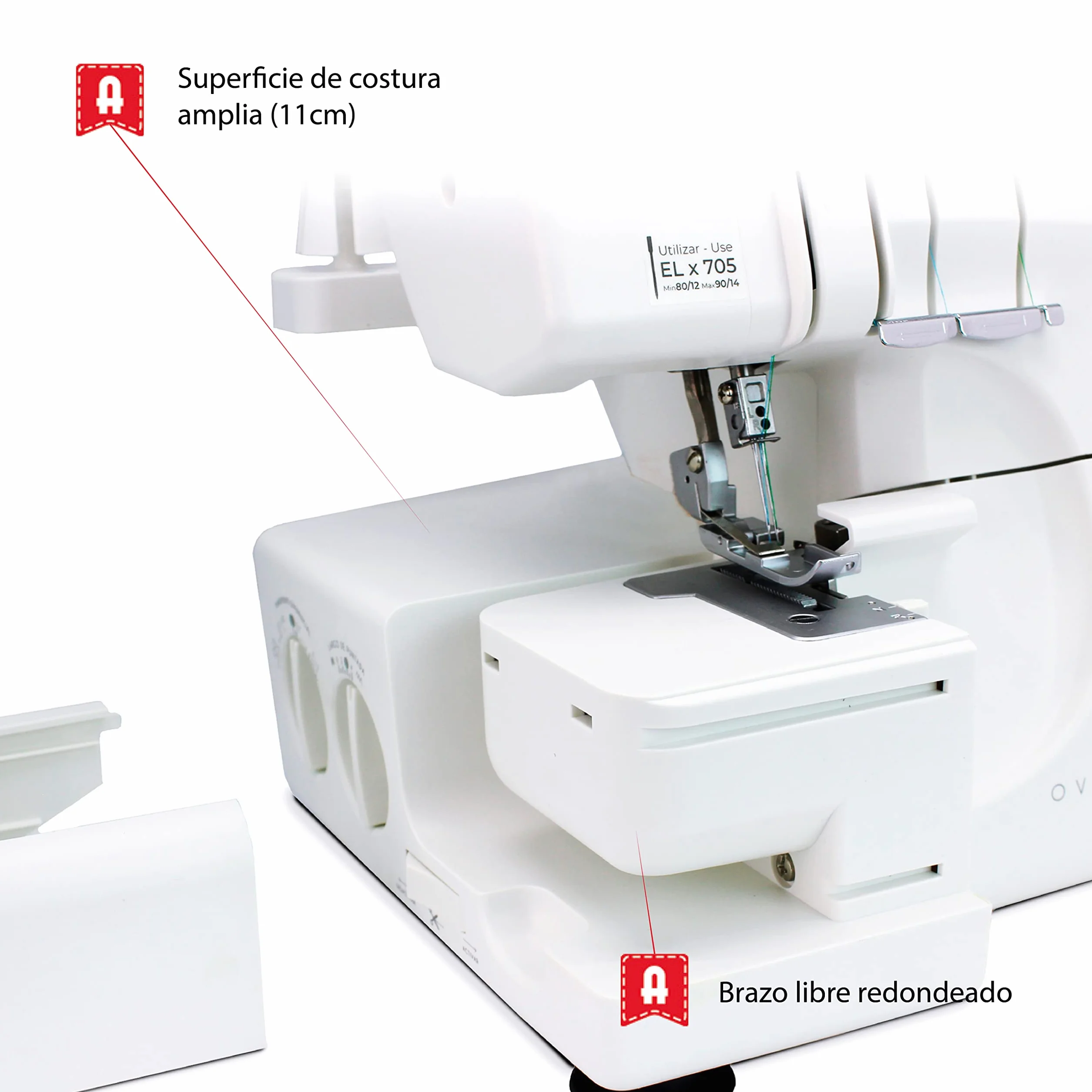 Alfa 8707 - Macchina da Cucire Overlock Domestic