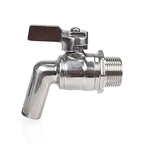 Tap Keg Rubinetto, Merrday Stainless Steel Beer Faucet Tap 200PSI For HomeBrew Barrel Fermenter Wine Beer Bevanda Juice Dispenser Spigot Drink Kegs 1/2 "