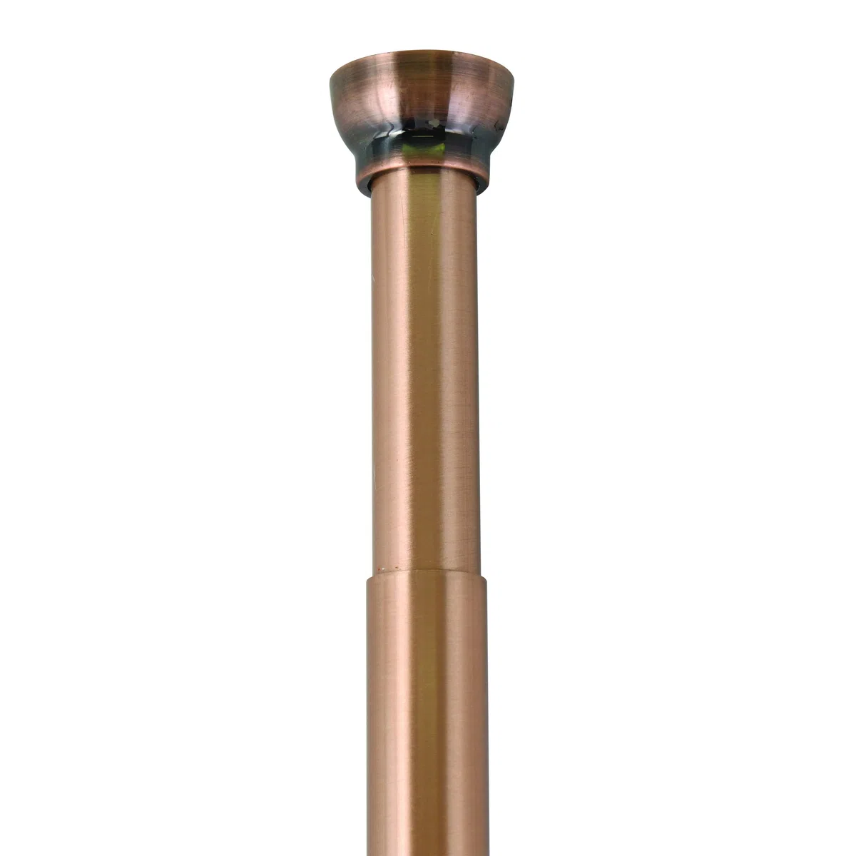 Spirella, Barra Asta per Tenda Doccia o Vasca da Bagno Estensibile Senza Forare in Alluminio, Modello Kreta, AntiGraffio, Fissaggio Telescopico Allungabile a Piacere, 75-125 cm, Marrone