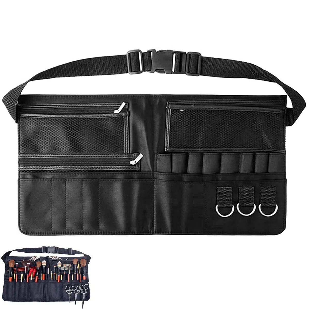 Beauty Case da Viaggio, Porta Pennelli Make Up, Borsa per Trucco, Trousse Trucchi, Makeup Bag per Artisti