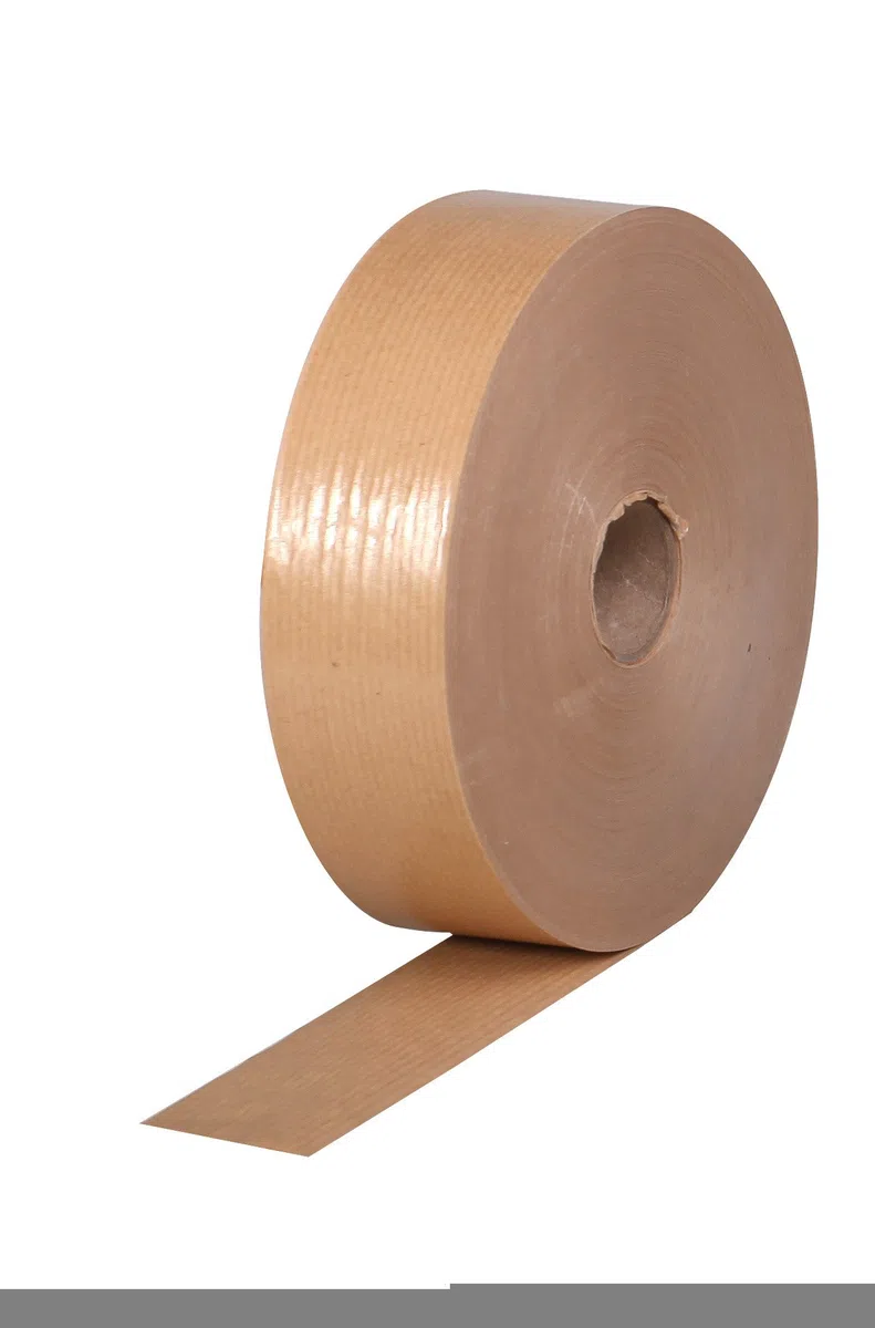 Clairefontaine 396801C Rotolo Kraft Gommato - Nastro Adesivo in Carta Kraft Marrone - 4 cm x 200 m - Ø 30 mm - Utile per fissare il supporto per l' acquerello o il cartonnage