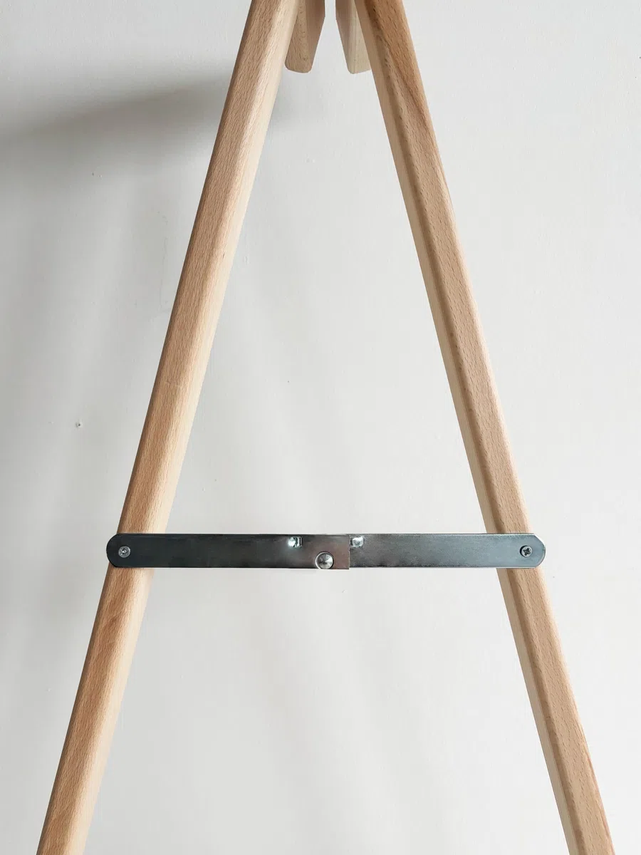 Del Fabbro Coppia Cavalletti da Lavoro Legno Faggio – Supporti Resistenti per Banco Lavoro e Fai da Te – Cavalletti Professionali (80x80 cm)