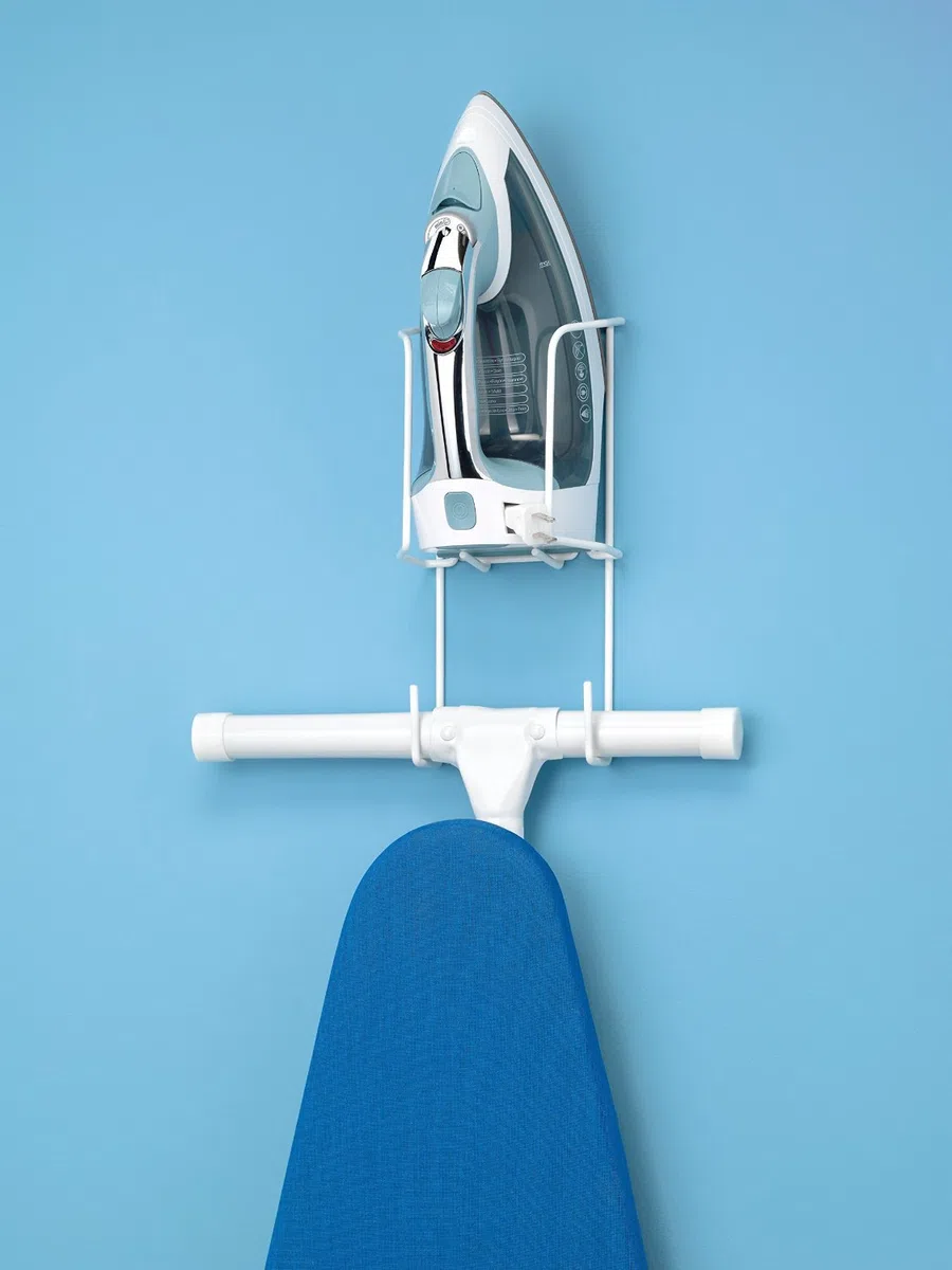 Whitmor Wire Over The Door - Contenitore per Ferro e ASSE da Stiro, Organizer per riporre Ferro da Stiro