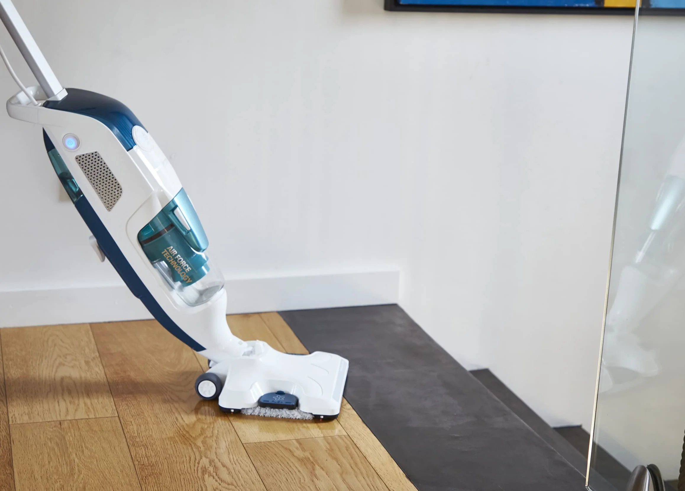 Rowenta RY7757 Clean & Steam Revolution Aspirapolvere a Vapore, Lavapavimenti Multisuperficie, Aspira, Lava e Igienizza Insieme, Elimina Germi e Batteri, Serbatoio Amovibile, Senza Sacco