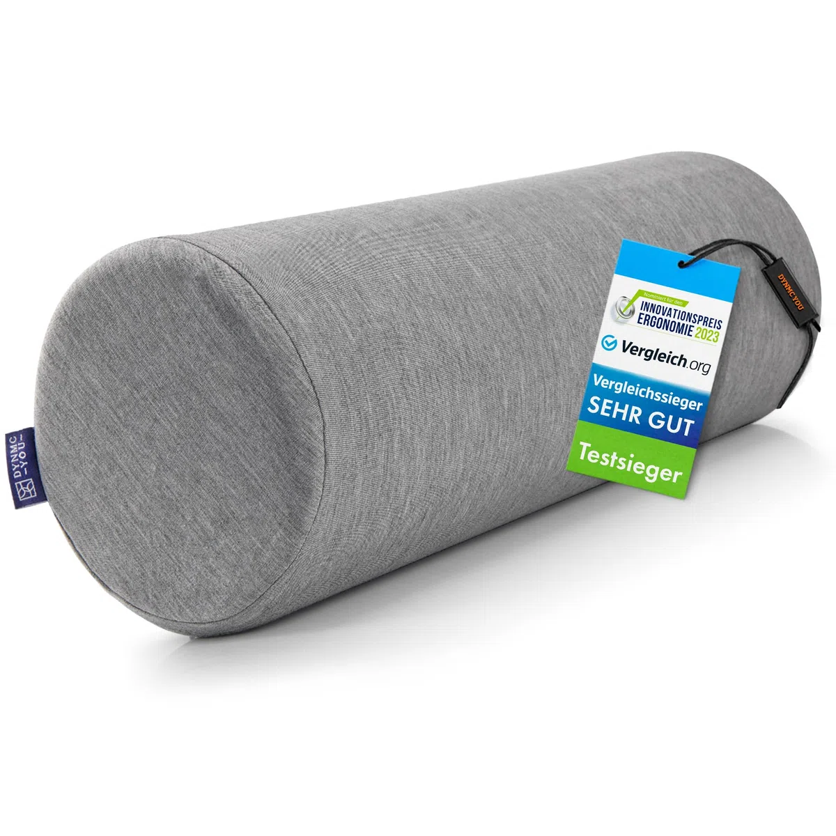 DYNMC you Cuscino Lungo Imbottito per Collo Rivestimento in Bambù OEKO-TEX di Altissima Qualità – Cuscino Memory Foam Cilindrico Ultra Confortevole - Cuscino Cervicale e Lombare Rotondo
