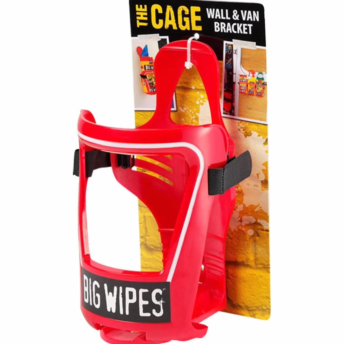 Big Wipes BGW2421 80 Van vasche e supporto a parete Wipe, Rosso