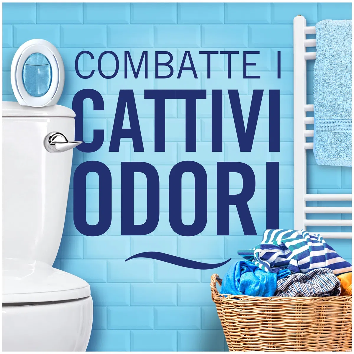 Ambi Pur Bagno, Profumatore Per Ambienti Ad Azione Continua Eliminazione E Prevenzione Degli Odori, Lenor Risveglio Primaverile 8 Pezzi