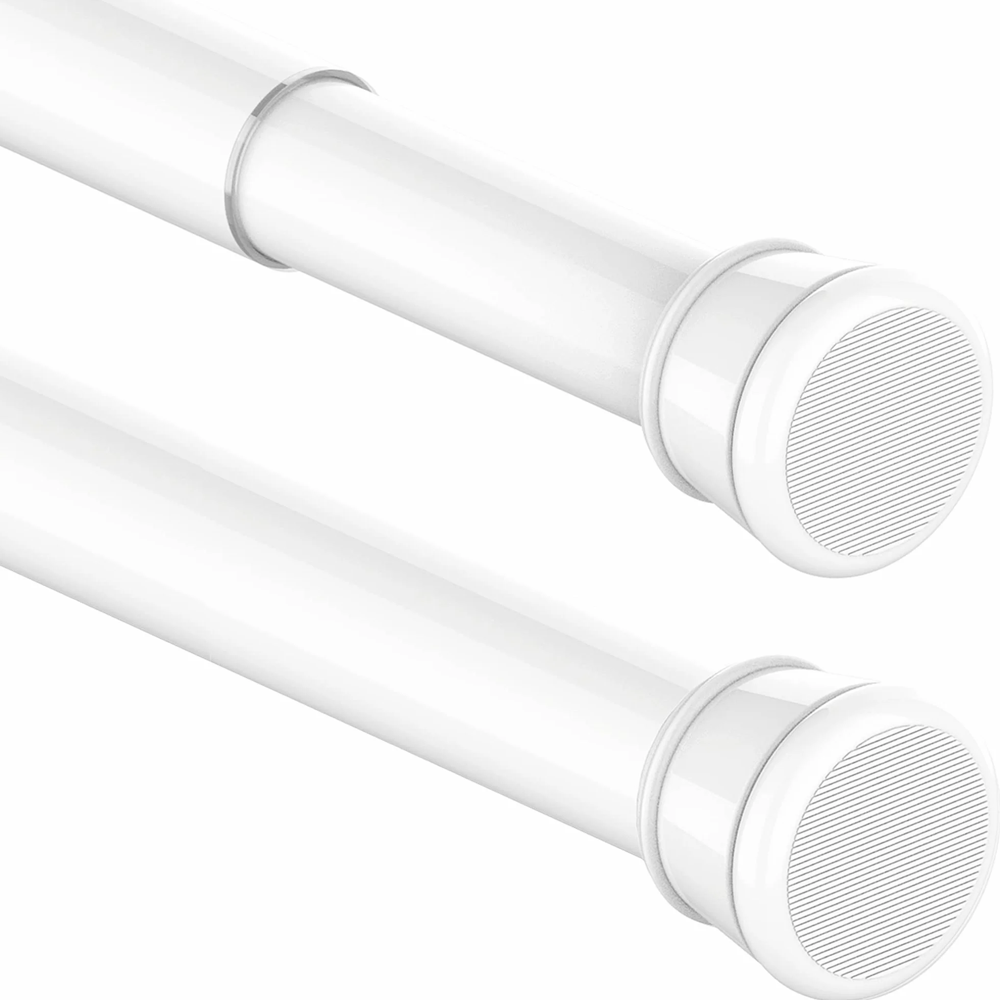 Bastone Tenda a Pressione Senza Forare Bastone per Tenda a Pressione Bastone Tenda Doccia, Lunghezza 83-160cm(1 pezzo), Diametro 25mm,Bianco