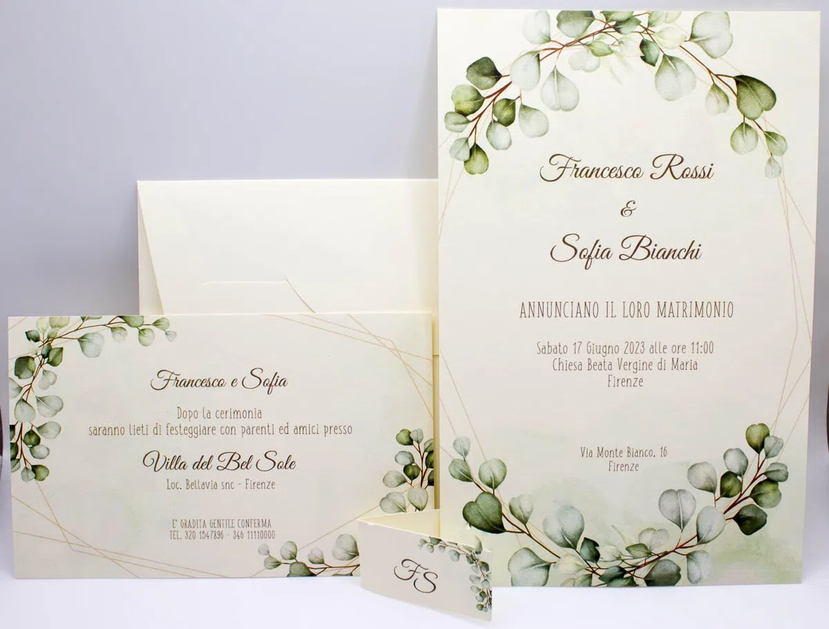 20 Set partecipazioni Nozze Personalizzate inviti Matrimonio Art.061 quantità a scelta