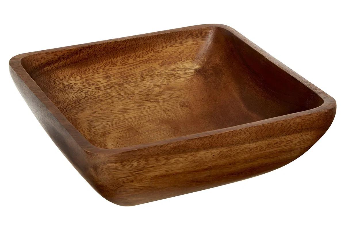 PREMIER Housewares 1104558 Ciotola di Portare Quadrata Grande, Acacia Legno