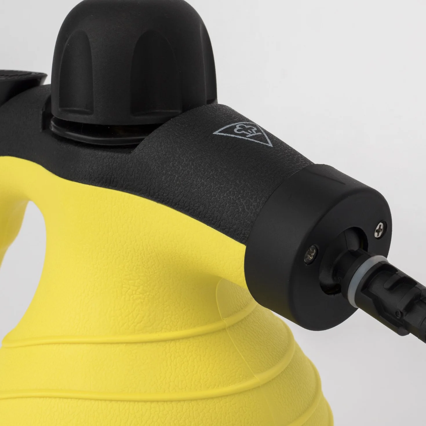 H.Koenig NV60 Pulitore a vapore,Portatile, Multiuso, Potente 4.2 bars, 250ml + accessori 1000W, Nero/Giallo