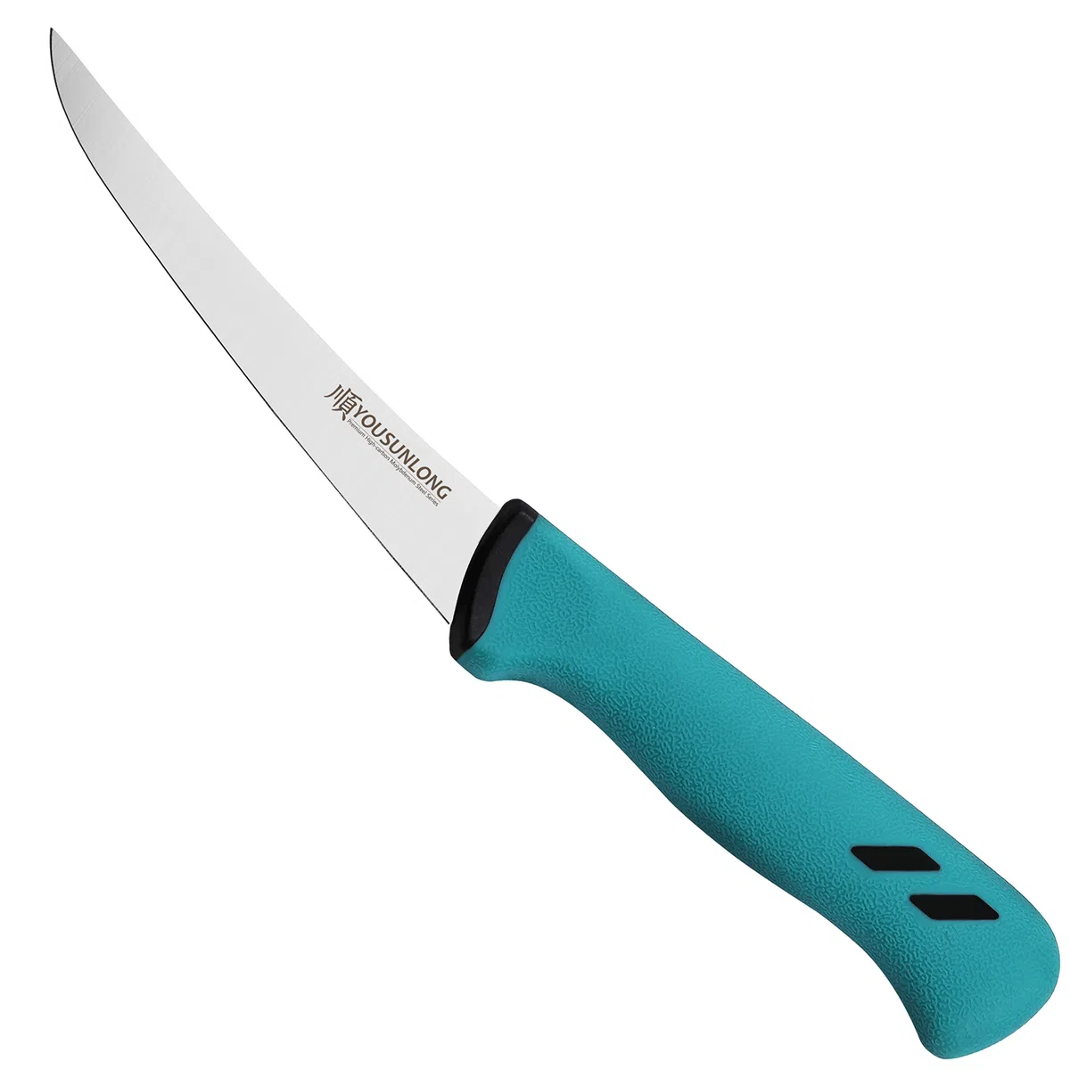 YOUSUNLONG Coltello per disossare curvo 6"(152mm) - Lama in acciaio al molibdeno ad alto tenore di carbonio - Coltello per disossare la cucina del macellaio - Impugnatura ergonomica e antiscivolo