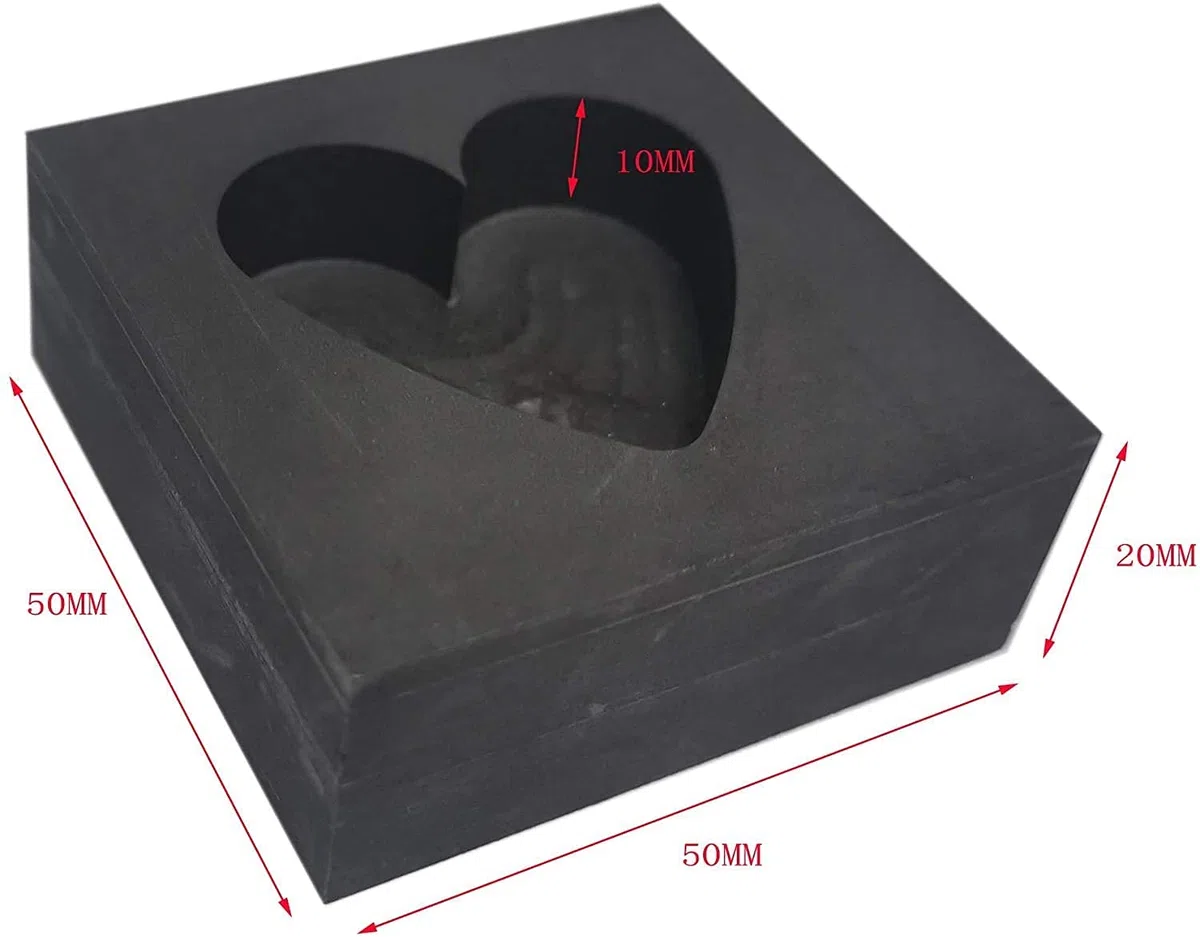 LLF Muffa del cuore della muffa della grafite della colata del lingotto della muffa del metallo di raffinazione del rottame dell'oro d'argento