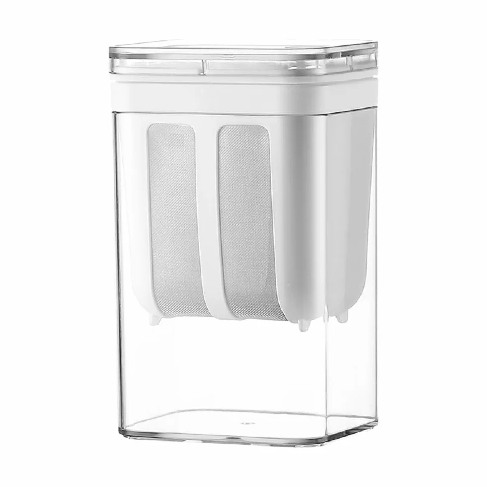 Colino per Yogurt Greco Colino Acciaio Inox Maglia Fine Yogurtiera per Filtro Yogurt da 1100ML Greek Yogurt Strainer (Bianco)
