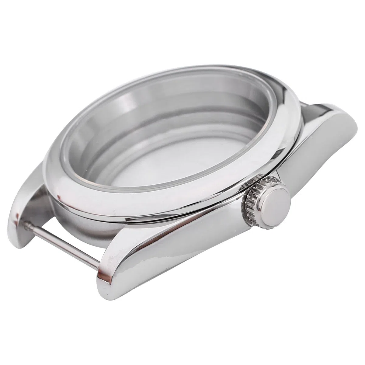 Cassa in acciaio da 39 mm, vetro , adatto per orologio NH35/NH35A NH36/NH35A, lato trasparente, , Transparent