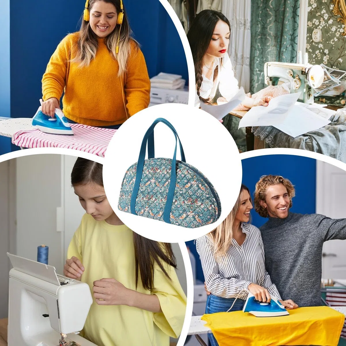 Organizer da viaggio per ferri da stiro, piccola custodia per ferro da stiro a vapore, custodia da viaggio per ferri da stiro da viaggio, borsa tote per ferro da stiro portatile e , perfetta