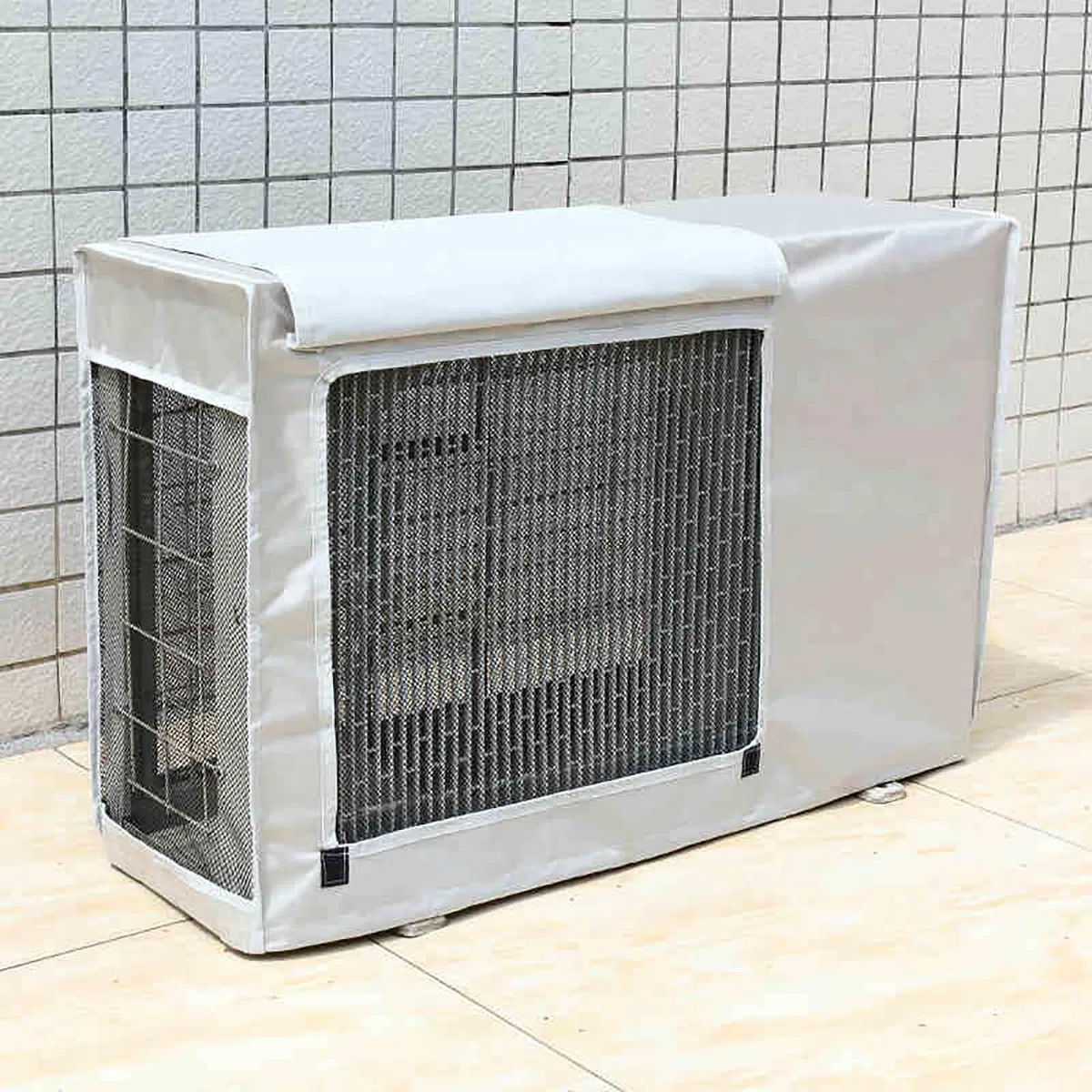 Copri Condizionatore da Esterno, Copertura Condizionatore Esterno e Coperture per Copri Motore Condizionatore Esterno(White,86x56x33 cm/34x22x13 in)