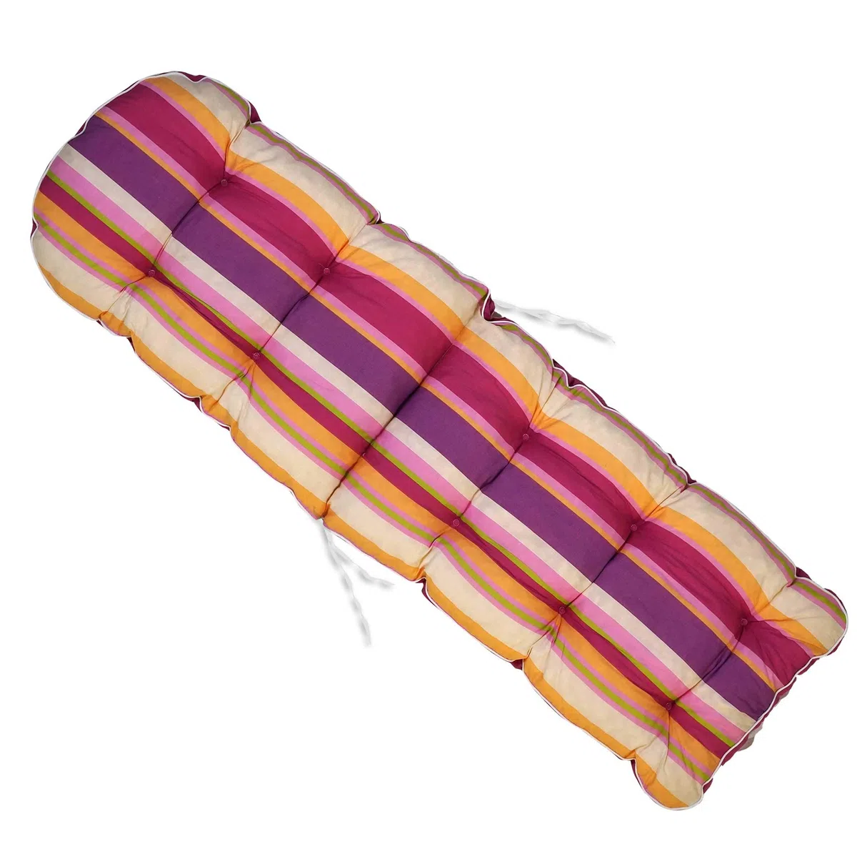 TECNOWEB Cuscino Arrotondato per Sdraio con poggiapiedi - 100% Made in Italy - Ricambio Cuscino Ideale per Sdraio da Giardino - Disponibili Diversi Colori